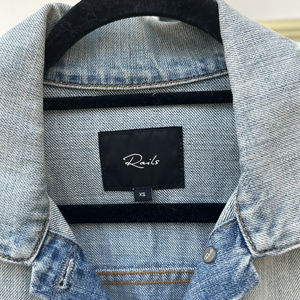 Rails Knox Distressed Denim Jacket - image 6